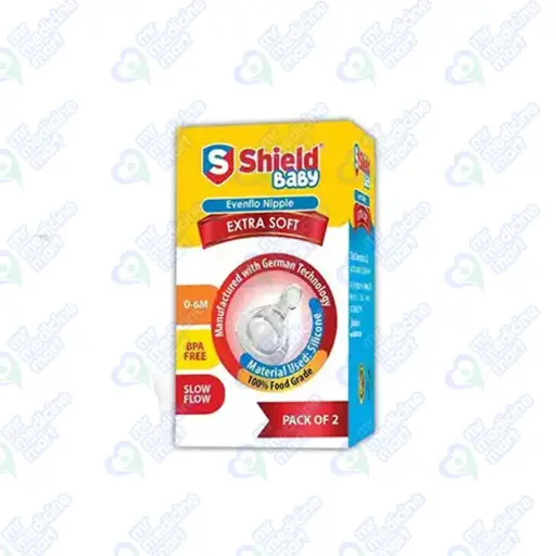 Shield Nipple Extra Soft (0/6 Months) 2's