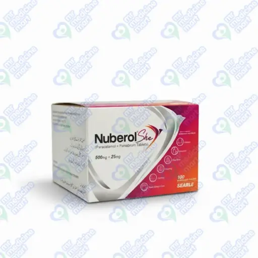 Nuberol She 500mg/25mg Tablet 10's