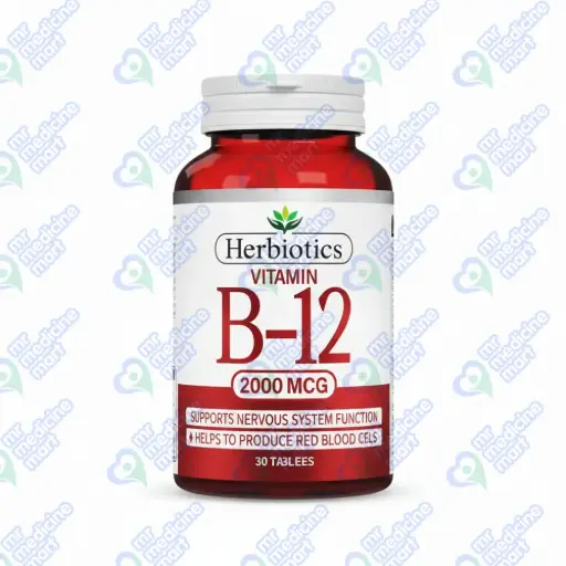 Herbiotics Vitamin B/12 2000mcg Tablet 60's