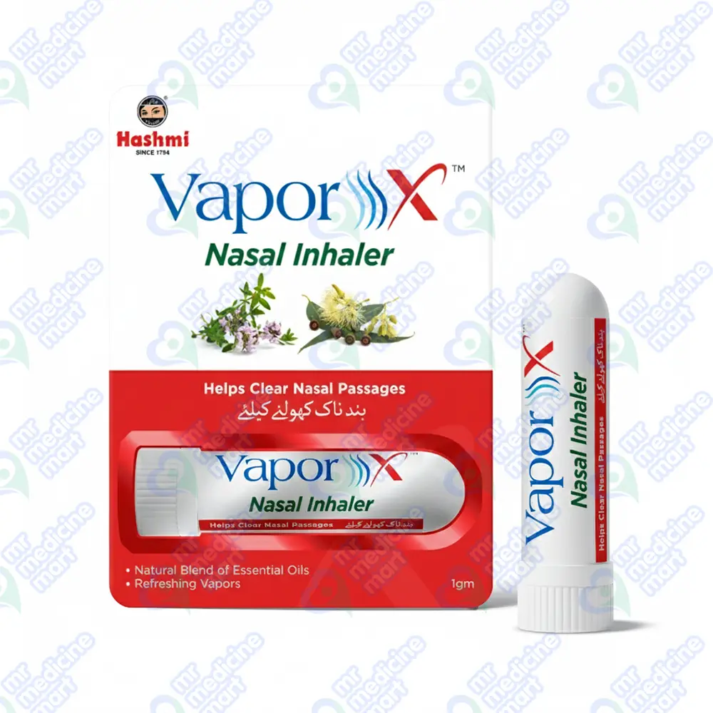 Hashmi Vapor X Nasal Inhaler | Mr Medicine Mart