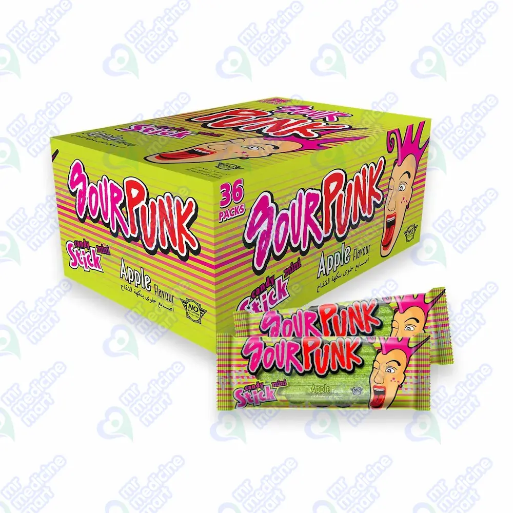 Sour Punk Apple Candy Stick 36's | Mr Medicine Mart