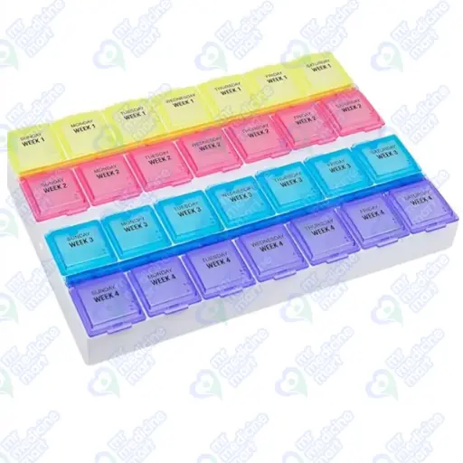 Weekly Pill Planner Box 28 Days 