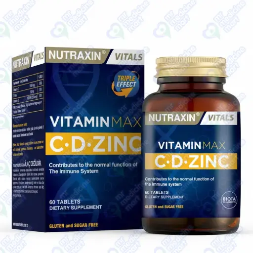 Nutraxin Vitamin Max C.D. Zinc Tablet 60's