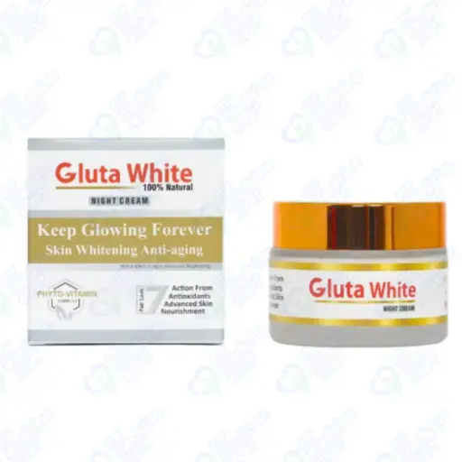 Gluta White Night Cream Jar