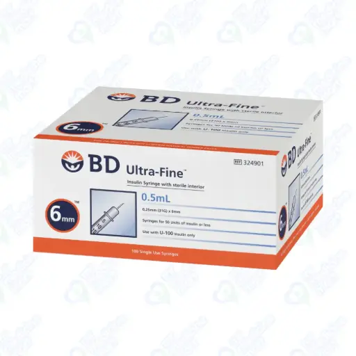 BD Syringe 0.5ml (6mm)