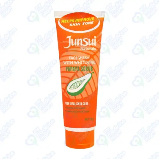 Junsui Naturals Papaya Scrub Face Wash 100g